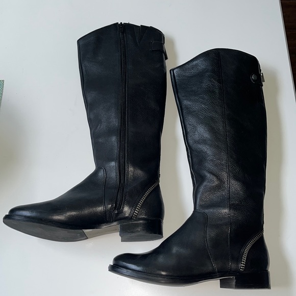 Arturo Chiang Fierce Leather Riding‎ Boots - Picture 1 of 9
